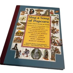 Sing a Song of Popcorn. Vintage edition of illustrated children’s poems. EUC
